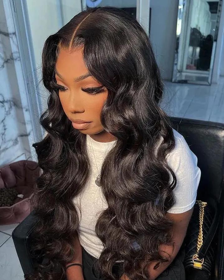 Karlami 13x6 HD Skin Melt Lace Front Body Wave Wig Perfect Hairline Bleached Knots