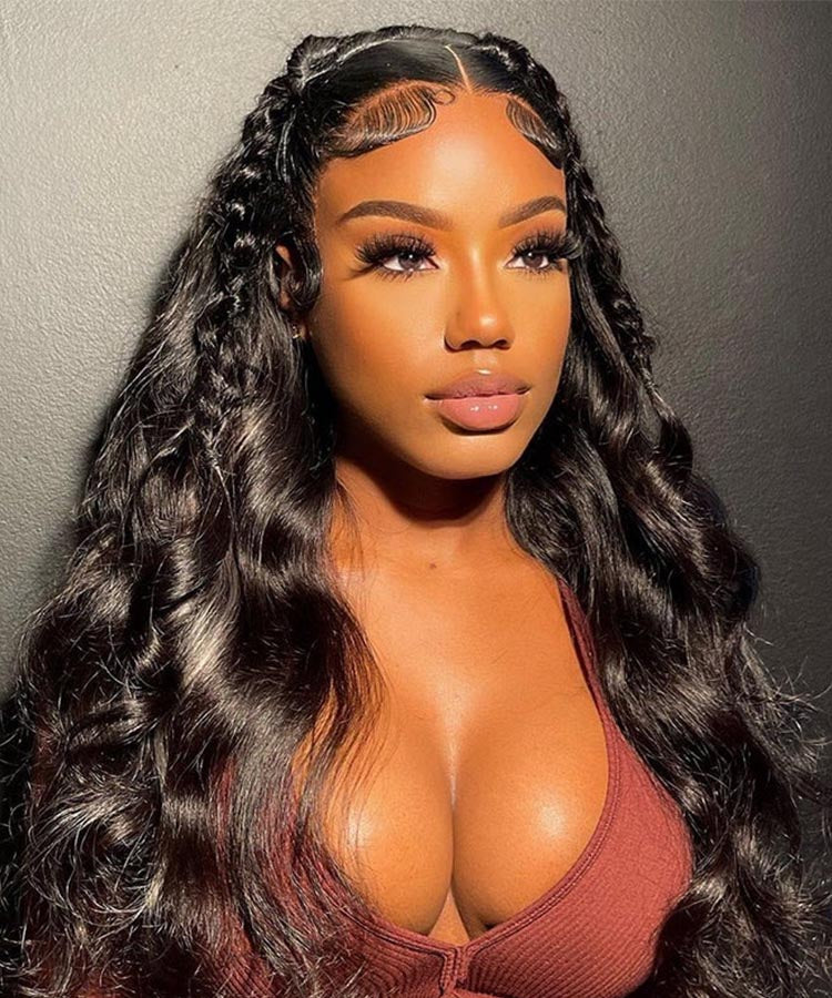 Karlami 13x6 HD Skin Melt Lace Front Body Wave Wig Perfect Hairline Bleached Knots