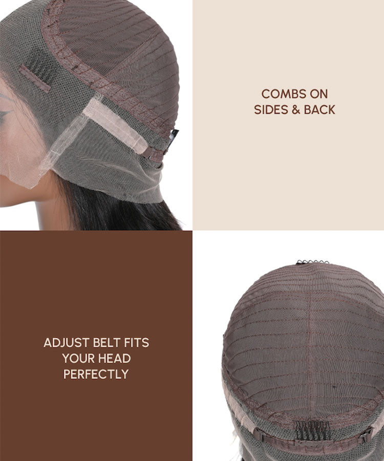 Breathable 360 Lace Frontal Wig Pre Plucked Body Wave Human Hair Wig Natural Hairline