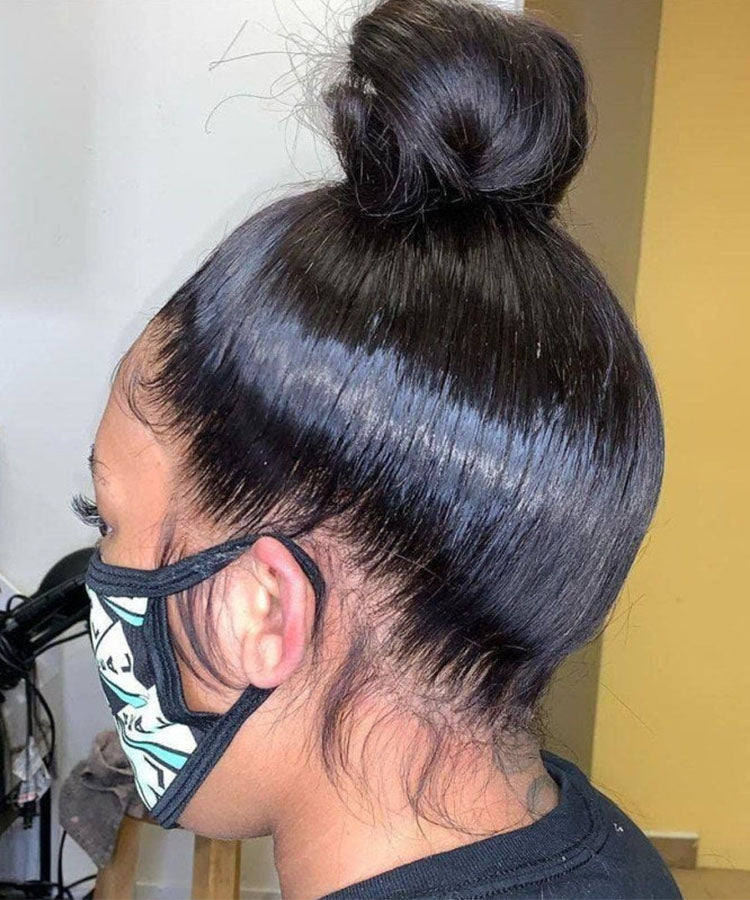 Silky Straight 360 Lace Front Wig High Quality Human Hair Wigs 180% Density Wigs