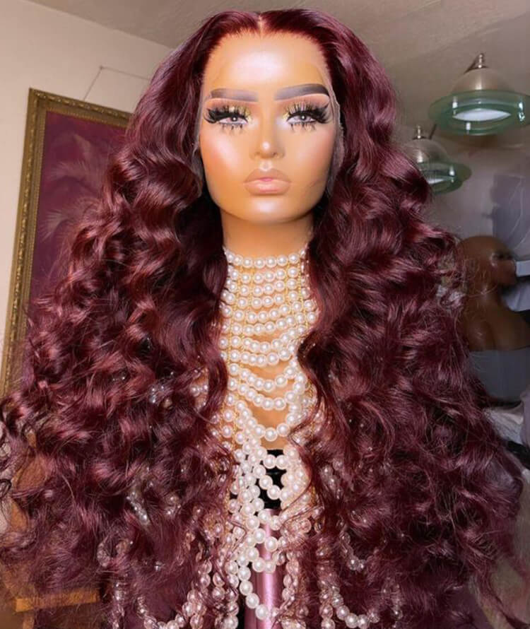 99J 13x4 loose deep wave human hair wig