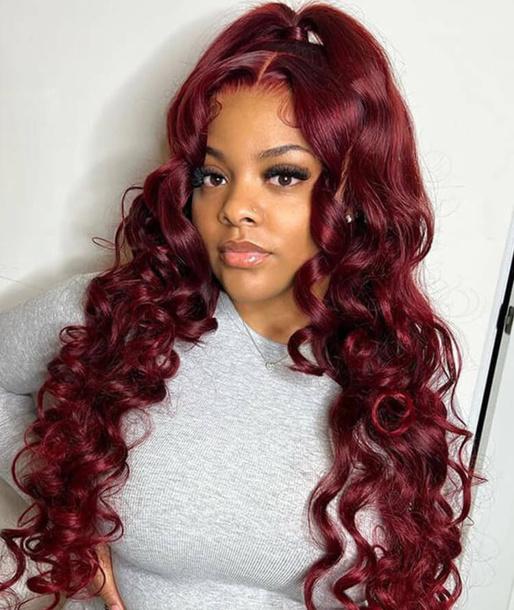 99J 13x4 loose deep wave human hair wig