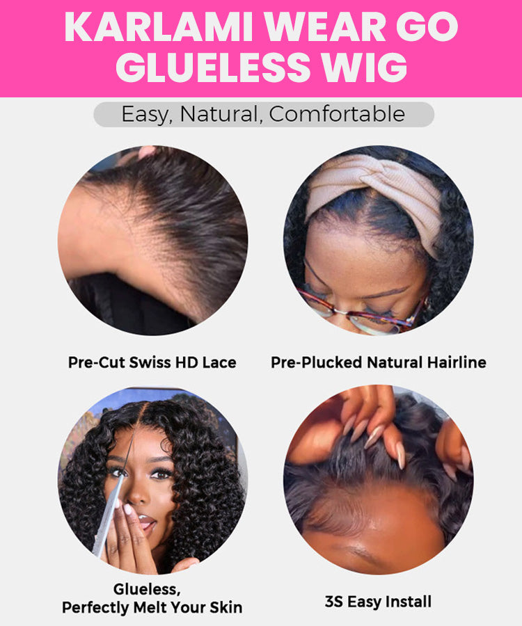 9×6 Parting Max Deep Wave Pre-everything Glueless Wig 180% Density