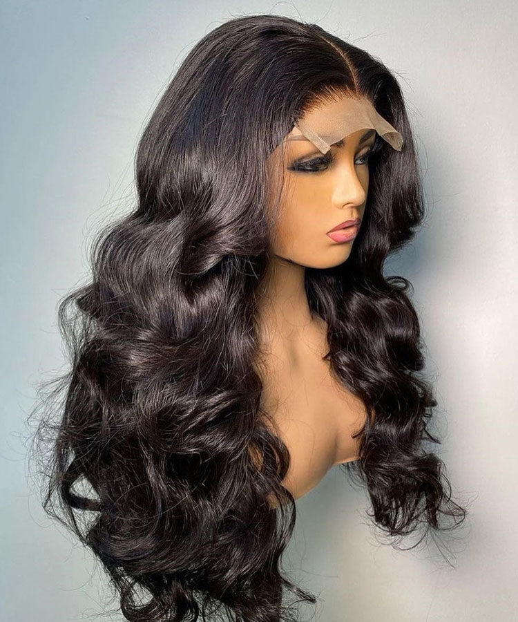 body wave hair lace closure human hair wigs
