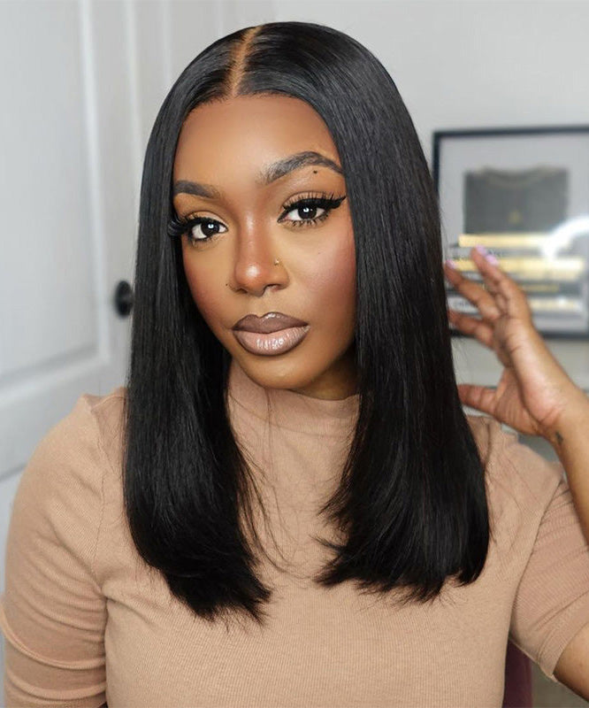 Silky Blunt Cut Straight Wig