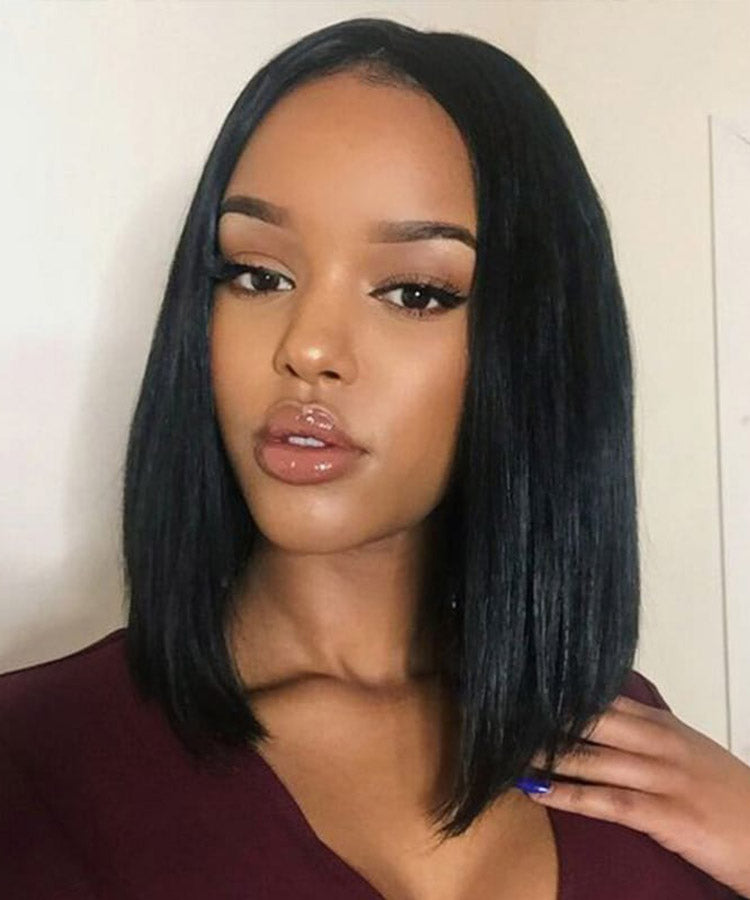 Straight Lace Closure Wig Bob Wig Short Bob Human Hair Wigs