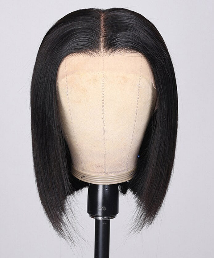 Straight Lace Closure Wig Bob Wig Short Bob Human Hair Wigs
