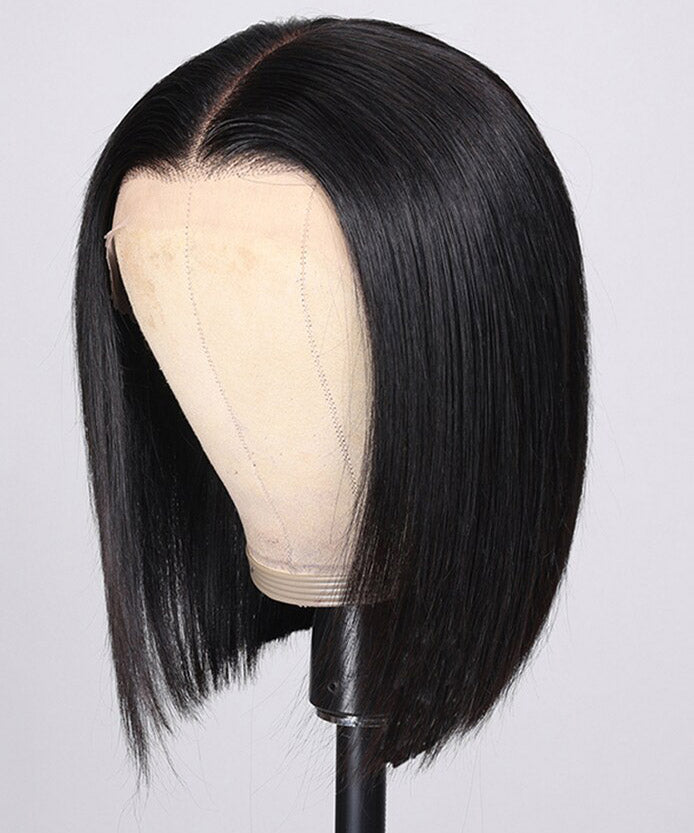 Straight Lace Closure Wig Bob Wig Short Bob Human Hair Wigs