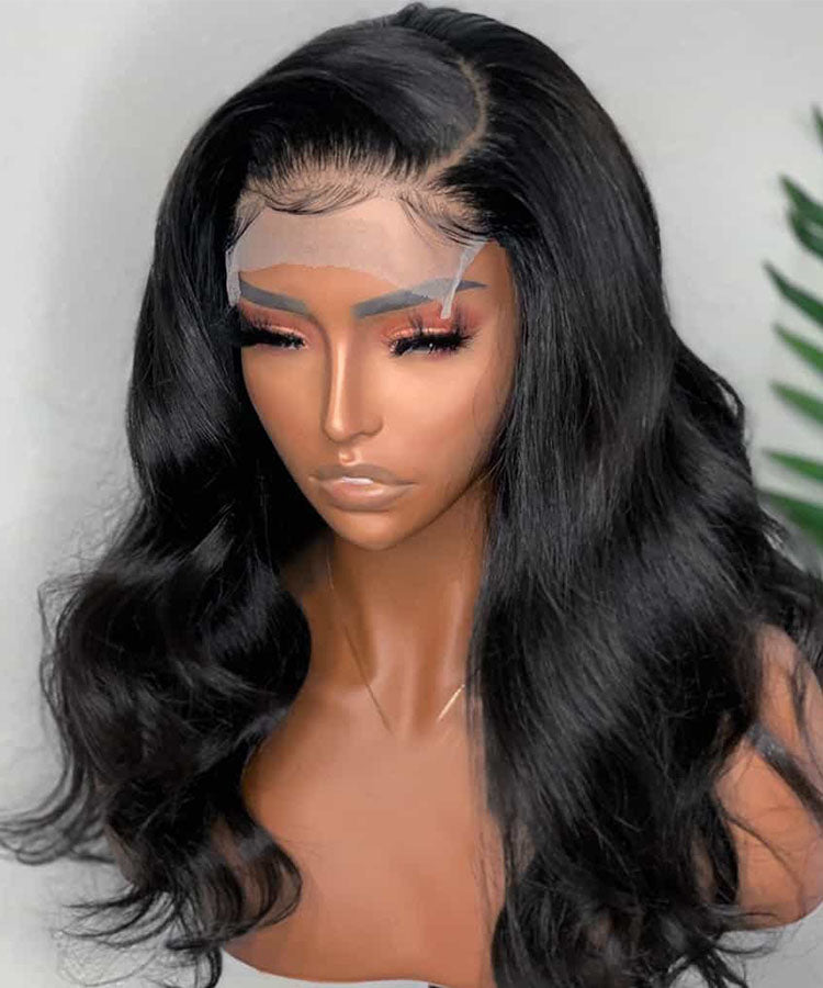 body wave hair lace closure human hair wigs