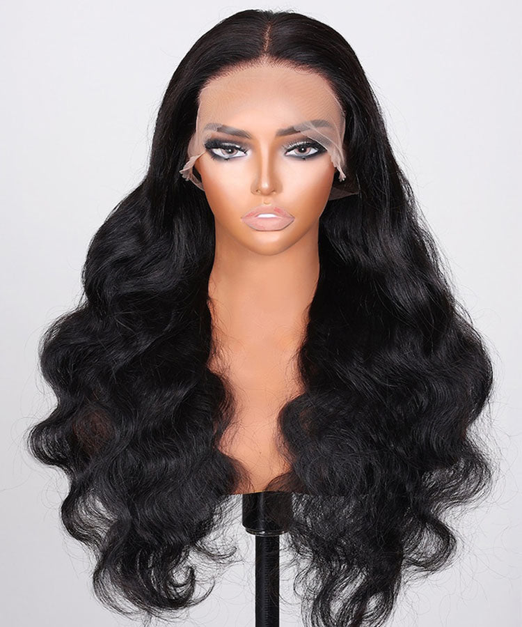 Breathable 360 Lace Frontal Wig Pre Plucked Body Wave Human Hair Wig Natural Hairline