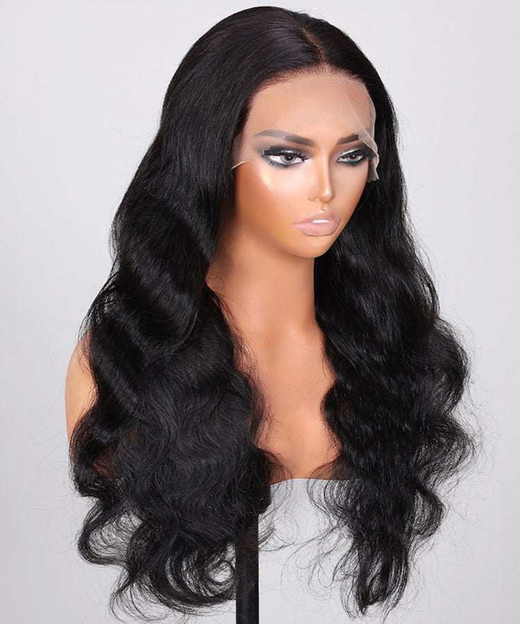 Breathable 360 Lace Frontal Wig Pre Plucked Body Wave Human Hair Wig Natural Hairline