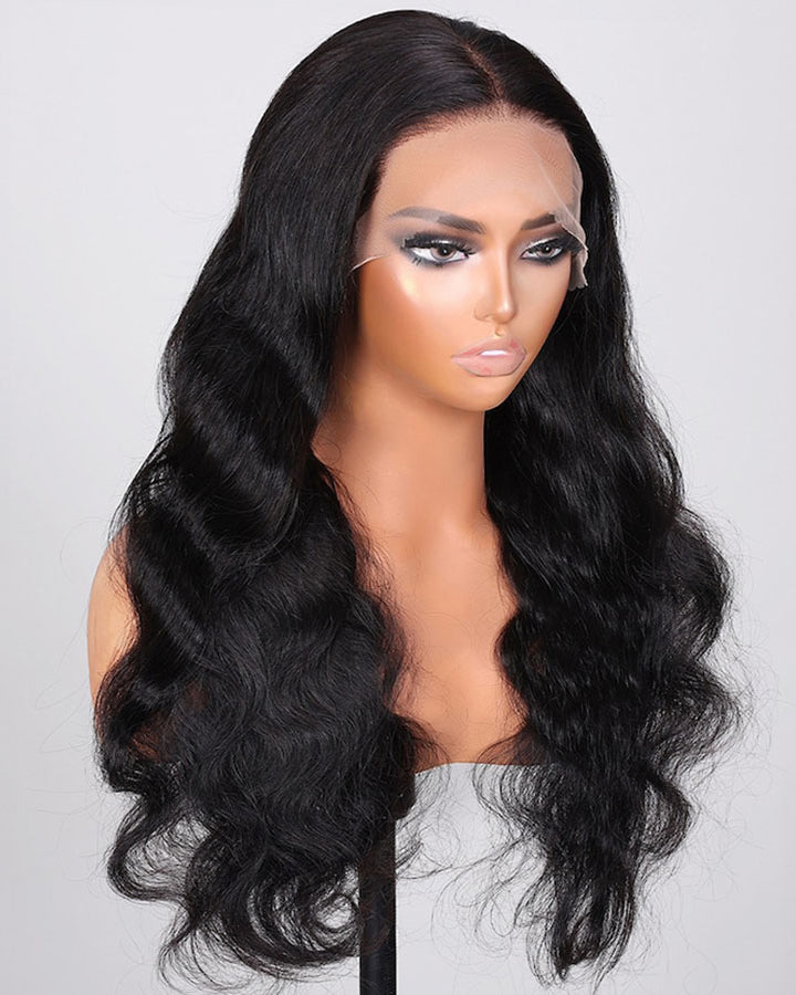 Breathable 360 Lace Frontal Wig Pre Plucked Body Wave Human Hair Wig Natural Hairline
