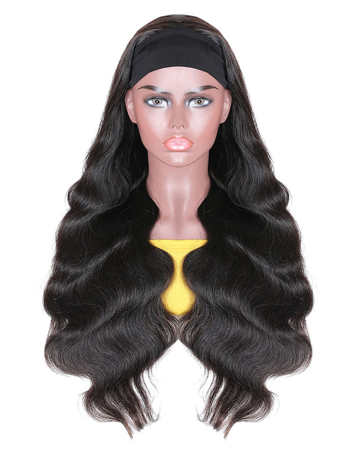 Body Wave Headband Wig Glueless 150% Density Natural Human Hair Wig