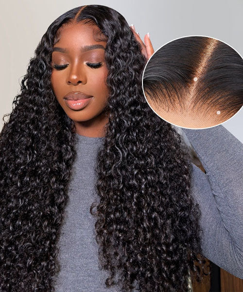 Kinky Curly Wear Go Glueless Lace Wigs Pre Plucked Closure Wig