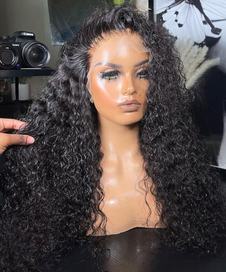 Karlami Skinlike Real HD Lace 13x4 Full Frontal Wig Curly Pre Bleached