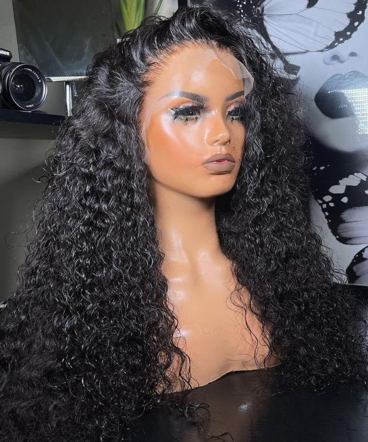 Karlami Skinlike Real HD Lace 13x4 Full Frontal Wig Curly Pre Bleached