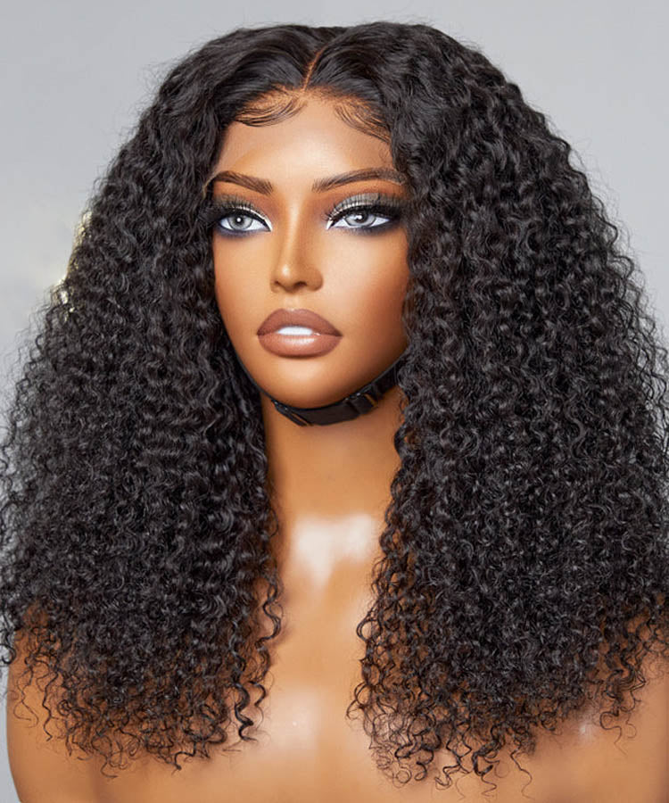 [2 Wigs $179] Both 20&quot; Wear Go 5*5 Lace Closure Straight and Curly Human Hair Wigs