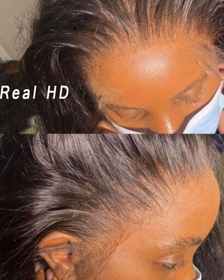 Skinlike Real HD Lace 13x4 Full Frontal Lace Wig Straight Pre Plucked Clean Hairline