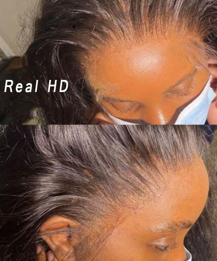 Skinlike Real HD Lace 13x4 Full Frontal Lace Wig Straight Pre Plucked Clean Hairline