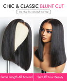 Silky Blunt Cut Straight Wig