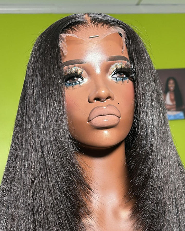 Trendy Layered Cut Pre-plucked Glueless 5×5 Closure Lace Wig 100% Human Hair