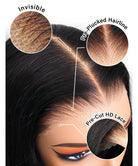 (Super Deal)30inch 5x5 HD Lace Wear Go Glueless Bone Straight Hair Body Wave Wig