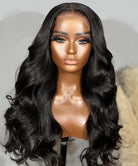 (Super Deal)30inch 5x5 HD Lace Wear Go Glueless Bone Straight Hair Body Wave Wig