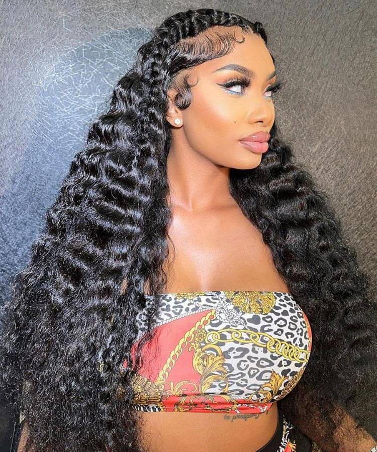 Skinlike Real HD Lace Front Wig Deep Wave Glueless Wig