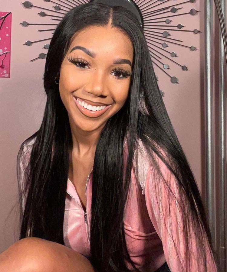 13x6 Full Invisible Hd Transparent Lace Front Wigs Straight Natural Black Karlami Hair
