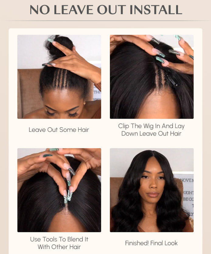 Flash Sale|Beginner Friendly V Part Kinky Curly Wig Glueless Protective Style Human Hair Wig