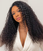 Flash Sale|Beginner Friendly V Part Kinky Curly Wig Glueless Protective Style Human Hair Wig