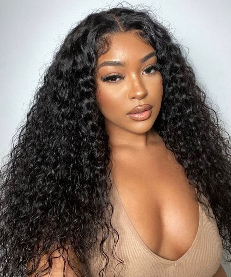 Wear Go 5x5 Pre Cut Lace Closure Wig Bouncy Water Wave Glueless Wig 150%/180% Density