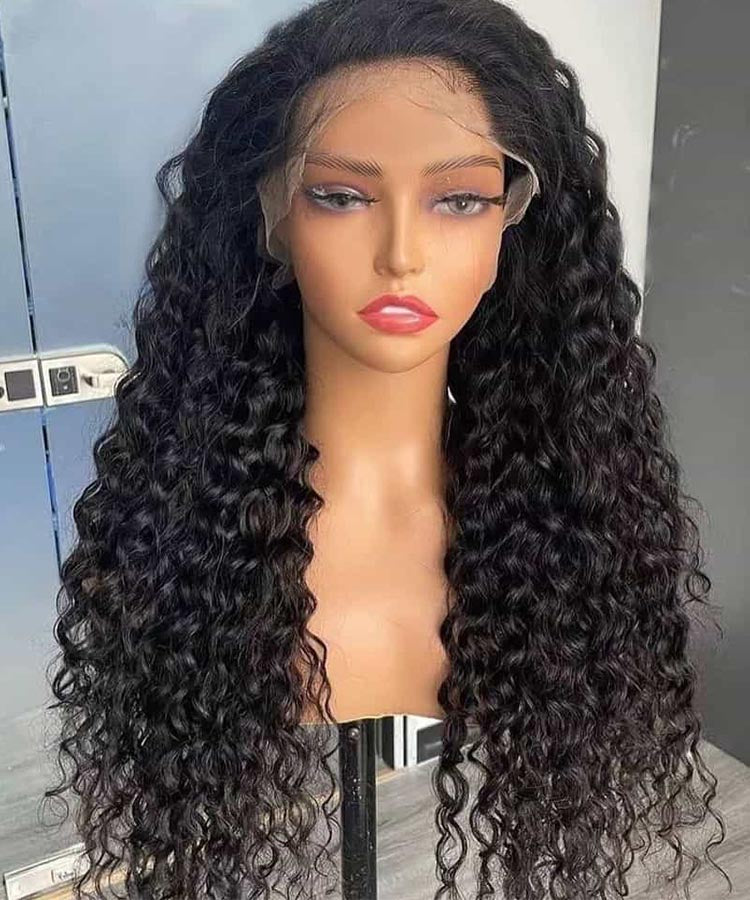 Water Wave Lace Front Wigs 13x4 Transparent Lace Wigs Virgin Human Hair Wigs