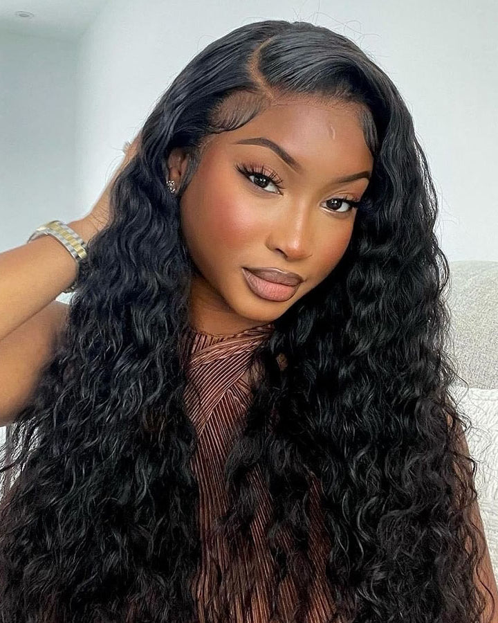 Water Wave Lace Front Wigs 13x4 Transparent Lace Wigs Virgin Human Hair Wigs