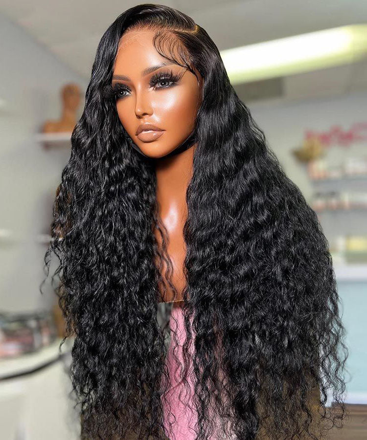 Water Wave Swiss HD Glueless 13x4 Lace Frontal Wig