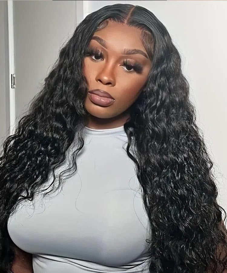 Wear Go 9x6 HD Lace Pre Bleached Tiny Knots Water Wave Glueless Wig