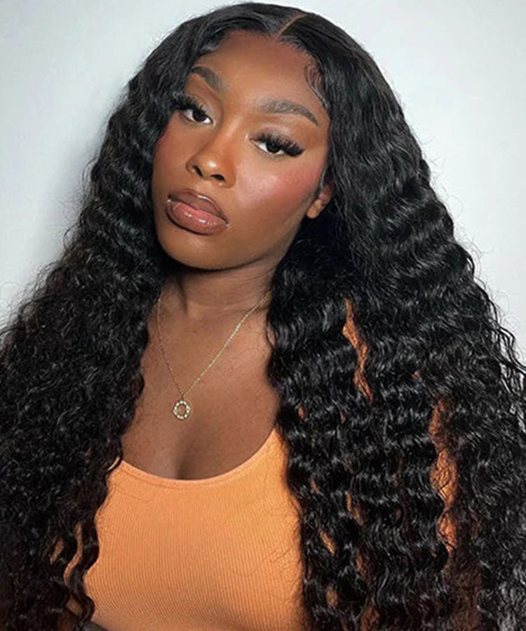 Wear Go Glueless Wig Pre-Cut HD Lace Wig Deep Wave Human Hair