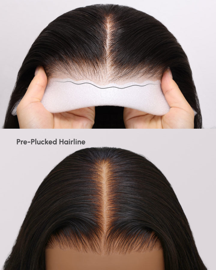 Pre-cut Lace Wig Dark Brown Body Wave Wear & Go Glueless Human Hair Wigs
