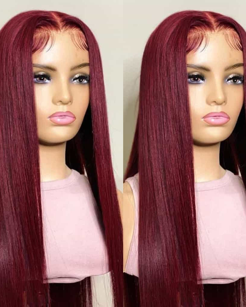 Burgundy Lace Front Wig 