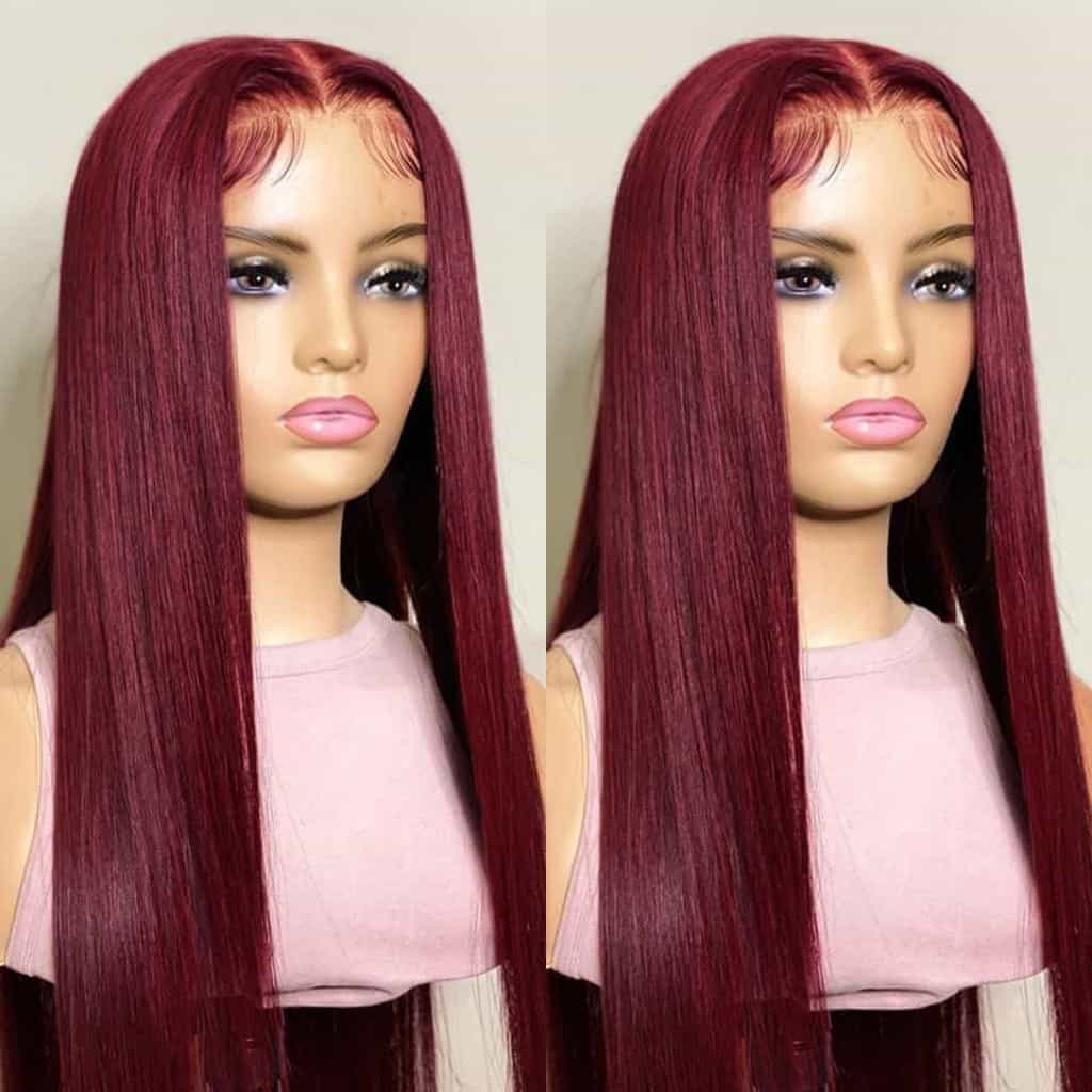 Burgundy Lace Front Wig 