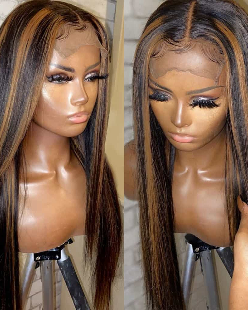 highlight lace front wig